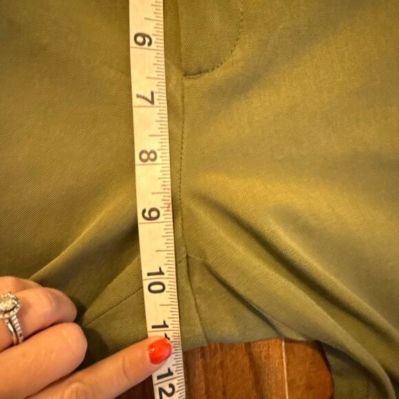 Banana Republic Sloan curvy fit green pants size 8 tall - Picture 8 of 12